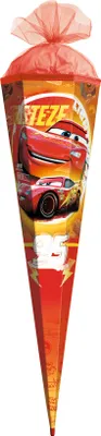 Produktbild von ROTH Schultüte groß Disney Pixar Cars 85 cm Folie eckig Tüllverschluss ROT(H)-Spitze Zuckertüte Schulanfang