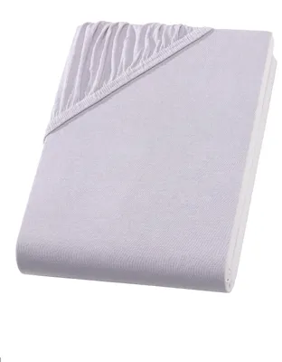 Produktbild von Jersey Split Topper Spannbettlaken für geteilte Topper Silber / Hell Grau 180x200 - 200x200 cm
