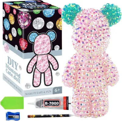 Produktbild von Künstlerisches Kit Glas Papier Diamant Malerei Figur Kunststoff