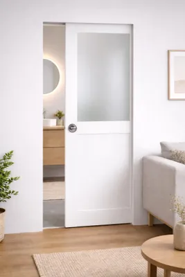 Immagine prodotto di Porta scorrevole Athena bianca H204 x L73 cm, incasso Gd Menuiseries