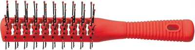 Produktbild von Comair TVB doppels. Rubberize rot Tunnelventbürste Tunnelbrush double