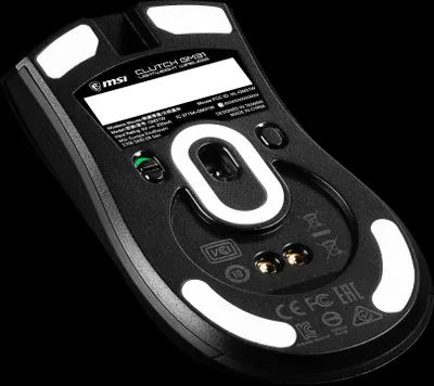 Image de MSI Clutch GM31 - Souris - ergonomique - optique - 6 boutons - sans fil - 2,4 GHz - récepteur sans fil (USB) (S12-4300980-CLA)