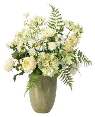 Produktbild von Emerald Künstlicher Blumenstrauß - Timba | 65 cm, Handgebunden, für drinnen, Kunstblume, wie echt, Allergiker geeignet, pflanzliche Dekoration Praxis, Office & Wohnzimmer