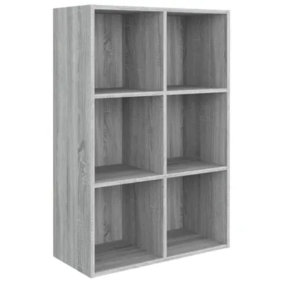 Produktbild von Bücherregal/Sideboard Grau Sonoma 66x30x98 cm Holzwerkstoff