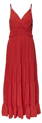 Productafbeelding van Jas Sirala, mouwloos, lange jurk, rood, maat XL, voor dames, kleur rood, maat XL