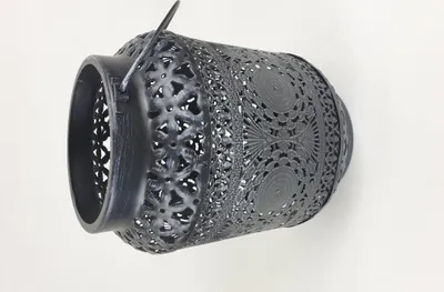 Produktbild von Sesua Laterne aus Metall Oriental 25 cm Schwarz