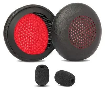 Zdjęcie produktu dla Poduszki nauszne skóra proteinowa słuchawki plantronics poly wymienne