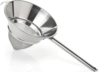Produktbild von 4x Spitzsieb, Ø 20 cm, Chromnickelstahl