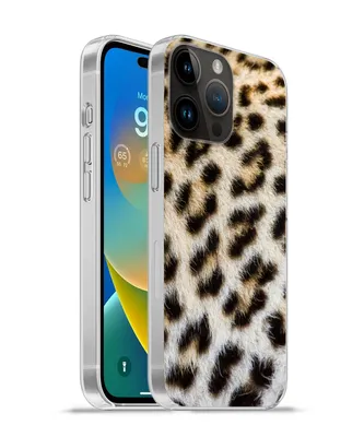 Produktbild von MuchoWow® Handyhülle Schutzhülle Hülle für Apple iPhone 14 Pro Max Nahaufnahme Mantel Leopard Silikon Softcase Handy Hülle - Hardcover