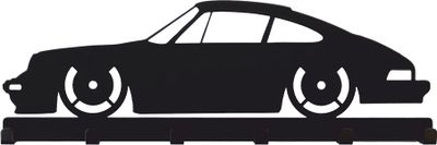 Schlüsselbrett Hakenleiste Motiv Auto 911  schwarz