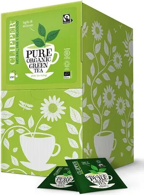 HERBATA ZIELONA FAIR TRADE BIO (250 x 2,0 g) 500 g - CLIPPER