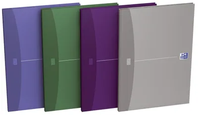 Obrázek produktu pro Oxford 100105005 Kancelářská kniha - A4, linkovaná, různorodá, broušené rohy