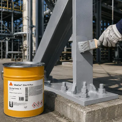 Obrázok produktu pre SikaCor Zinc R Plus 15kg Epoxi-Zinkstaub-Grundbeschichtung zinkgrau