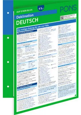 Immagine prodotto di PONS Deklination Deutsch auf einen Blick