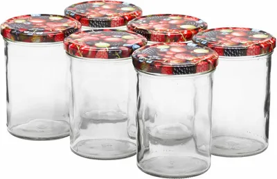 Produktbild von Van Well Wildberries Einmachglas / Sturzglas 435 ml 6er Set