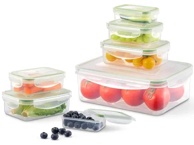 Image de Omgoods - Ensemble de 7 boîtes de conservation hermétiques pour aliments avec couvercles