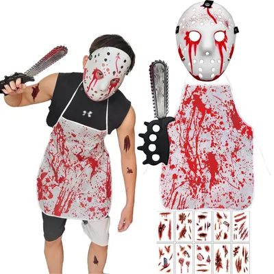 Productafbeelding van Horror Beer Kostuum met Masker en Kettingzaag