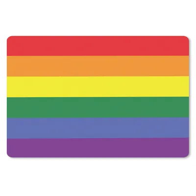 Produktbild von MuchoWow® Schreibtischunterlage Regenbogenflagge - Stolzflagge - Liebe 60x40 cm - XXL Mauspad - Großes Mauspad