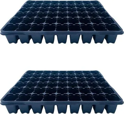 Produktbild von Famanu Anzuchtplatten 2er Set mit 160 Pflanzlöchern - 37 x 28 cm
