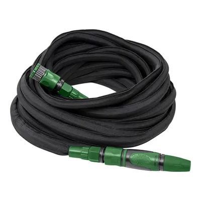 Produktbild von STIER flexibler Gartenschlauch Premium 15m bis 30m, Universeller Gartenschlauch, ausgestattet mit Komfort-Mullti-Jet-Spritzpistole