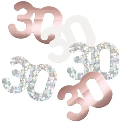 Immagine prodotto di Decorazione coriandoli 30° compleanno oro rosa 14g