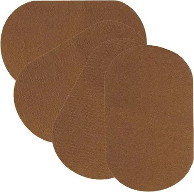Obrázek produktu pro Sada záplat pro opravu barev – renovace oděvů – univerzální použití – 4 ks, 18 x 11 cm – hnědá