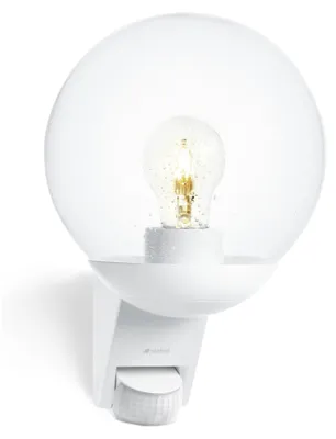 Immagine prodotto di Lampada da parete per esterni Steinel L585 IP44 E27 60 W bianco con sensore di movimento