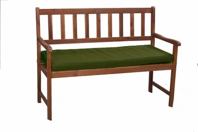 Obrázok produktu pre Vankúš na záhradnú lavicu 120x60x7cm zelená| Vodotesný vonkajší vankúš| Záhradné vankúše| Vankúš na záhradný nábytok| Dekoraèný vankúš