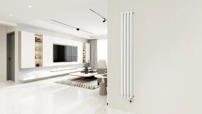 Image de Radiateur électrique - Blanc - 1000 Watt, Vertical, Moderne