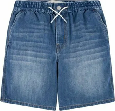 Productafbeelding van Korte broek, relaxed model, elastische tailleband, Levi's Find A Way, staalblauw, heren - 16 jaar