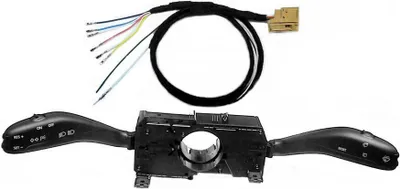 Image de GRA Kit d'adaptation régulateur de vitesse commutateur de colonne de direction faisceau de câbles SET pour Polo 9N sans MFA