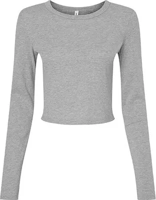 Image de Bella Women's Micro Rib Long Sleeve Baby Tee