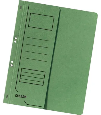 Produktbild von Falken Ösenhefter , A4, halb. Vorderd., grün