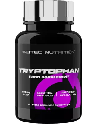 Produktbild von Scitec Nutrition Tryptophan 60 capsules / Schlaf Supplemente / Aminosäure L-Tryptophan in Kapselform