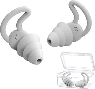 Produktbild von Silikon-Ohrstöpsel,Noise Cancelling Ohrstöpsel,Geräuschreduzierung Ohrstöpsel,Wiederverwendbarer Silikon Gehörschutz,Gehörschutzstöpsel 40dB zum Lärm Reduktion für Reisen,Schlafen,Lesen,Schwimmen