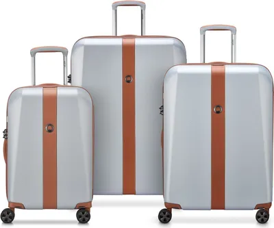 Image de DELSEY PARIS trolley Promenade Hard 2.0 Expandable 4 Double Rolls Trolley L / M / S L Silver gris clair 77cm