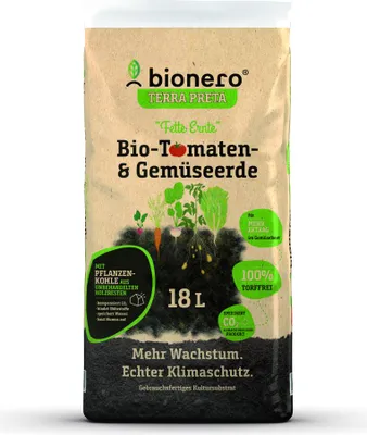 Produktbild von bionero -Tomaten- & Gemüseerde Fette Ernte 18 L torffrei