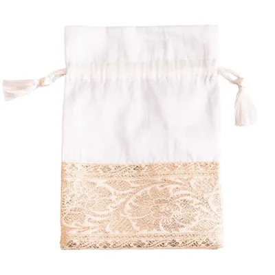 Image de Sac en tissu - blanc/or