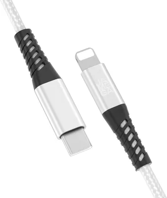 Produktbild von USB-C zu Iphone Kabel 480M 60W mit Metall Stecker in Weiß 0,5m