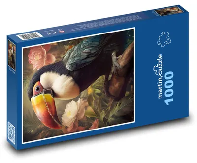 Obrázek produktu pro Puzzle 1000 Tukan v tropickém ráji - martinpuzzle