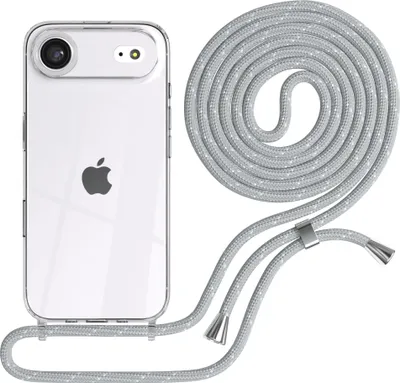 Produktbild von EAZY CASE Handykette mit Hülle für Apple iPhone Air Backcover Handykette, zum Umhängen in Hellgrau