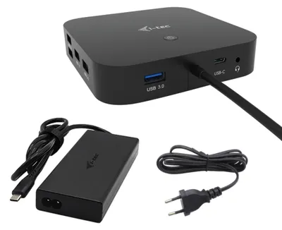 Immagine prodotto di I-TEC i-tec USB-C HDMI Dual DP Docking Station con Power Delivery 100 W + Caricatore universale 100 W