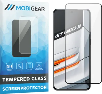 Produktbild von Mobigear Premium  Realme GT Neo 3 Panzerglas Gehärtetes Glas Displayschutz - Hüllenfreundlich - Schwarz