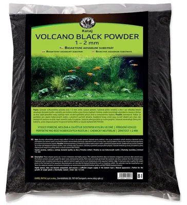 Obrázek produktu pro Substrát Rataj Volcano Black Powder 8ll