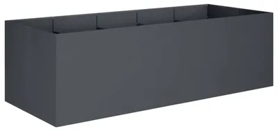 Obrázok produktu pre vidaXL Záhradný kvetináč, antracitová farba, 200 x 80 x 60 cm