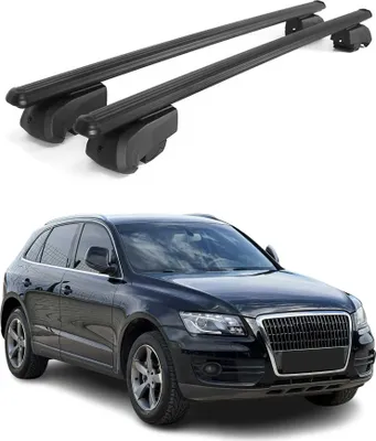 Obrázek produktu pro Střešní nosič pro Audi Q5 mk1 2008-2017 75kg hliníková černá 2 ks