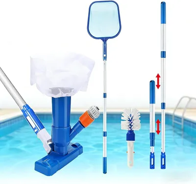 Produktbild von Poolreiniger Set, mit Teleskopstange, für Swimmingpool