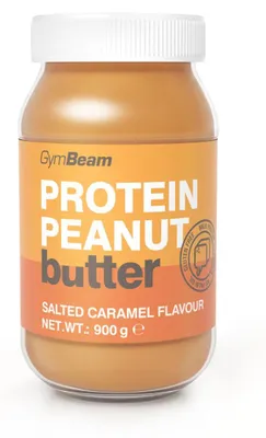 Image de GymBeam - Beurre de cacahuètes protéiné, 900 g, caramel salé