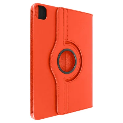 Image de Avizar, étui à rabat avec support pivotant et fermeture élastique pour iPad Air 11 pouces, rouge