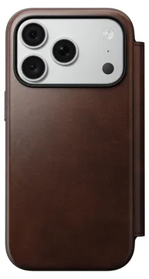 Obrázek produktu pro Nomad Modern Leather Folio, rustic brown (Horween) - iPhone 18 Pro/17 Pro